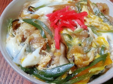 お手軽ランチ！　「ちくわ天のたまご丼」